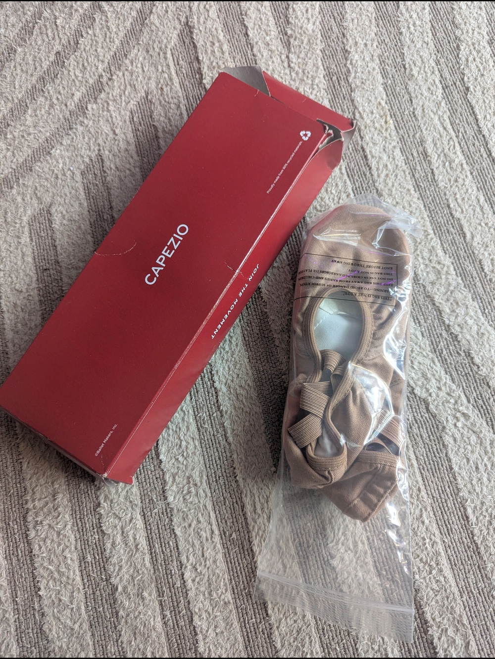 Capezio Split Sole Ballet Flats in Nude